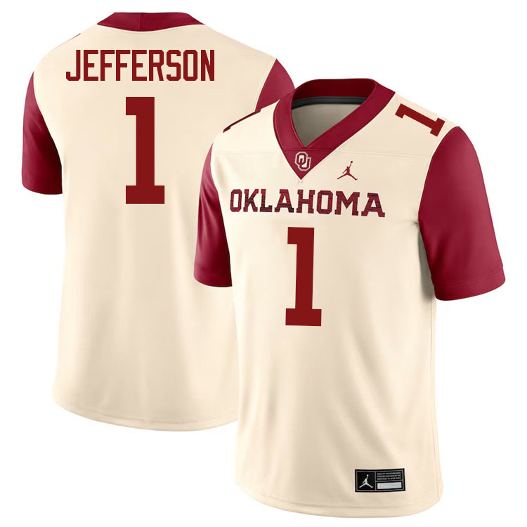 Tony Jefferson Oklahoma Sooners Jersey,Oklahoma Sooners Football Uniforms,Jersey-Cream